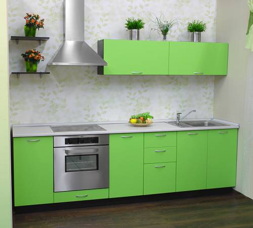 дизайн кухни в зеленом цвете - дизайн